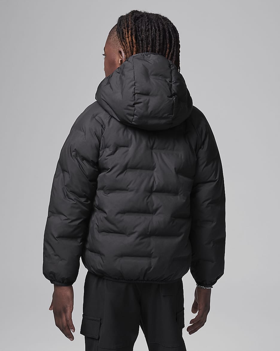 Black puffer jacket nike outlet